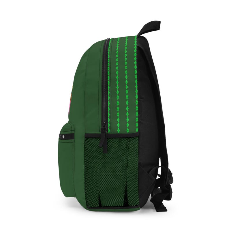 Personalized The Sims Plumbob Characters Backpack | Green Gaming School Bag image 4