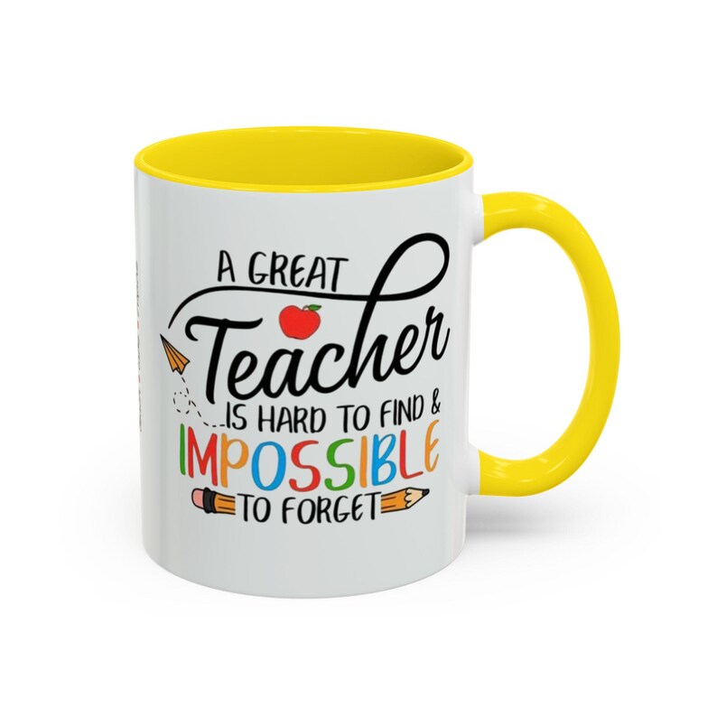 Un buen profesor es difícil de encontrar, imposible de olvidar. Taza de café/taza decorativa (325/444 ml) imagen 7
