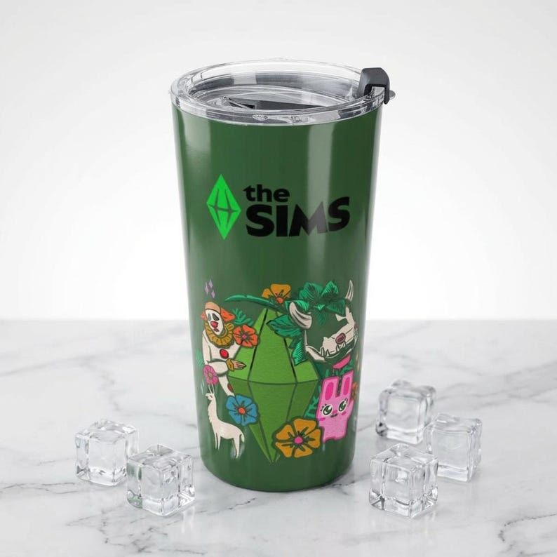 Copo térmico The Sims Plumbob Characters | 590ml (20oz) imagem 2