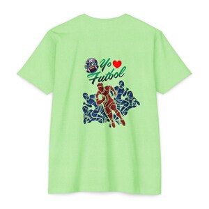 American Futboll T-shirt | Football Player Silhouette, Yo Amor ,Heart Accent image 8