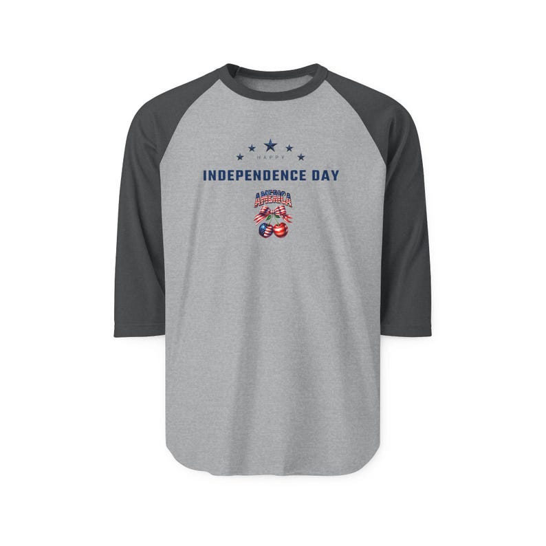 United States 250th Anniversary Raglan T shirt - Patriotic 3/4 Sleeve Baseball Tee image 8