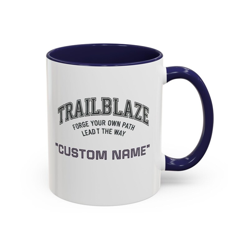 Custom Name Trailblaze 'Forge Your Own Path' Mug | Accent Coffee Mug image 13