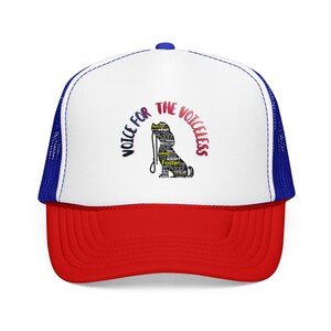 Voice for the Voiceless Foam Trucker Hat | Rescue Dog Paw Print Design image 11