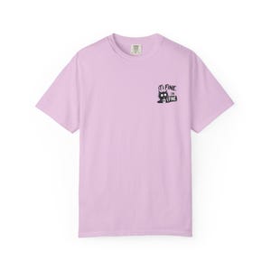 T-shirt illustration humoristique « Infirmière » | Cadeau d'Halloween, chat et zombie, design « Tout va bien » image 15
