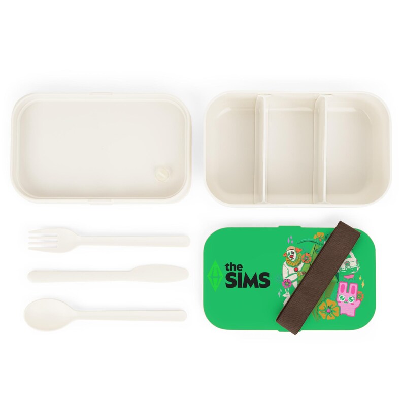 De Sims-personages collage Bento Lunchbox | Gaming-lunchbox, Plumbob-kunst afbeelding 3