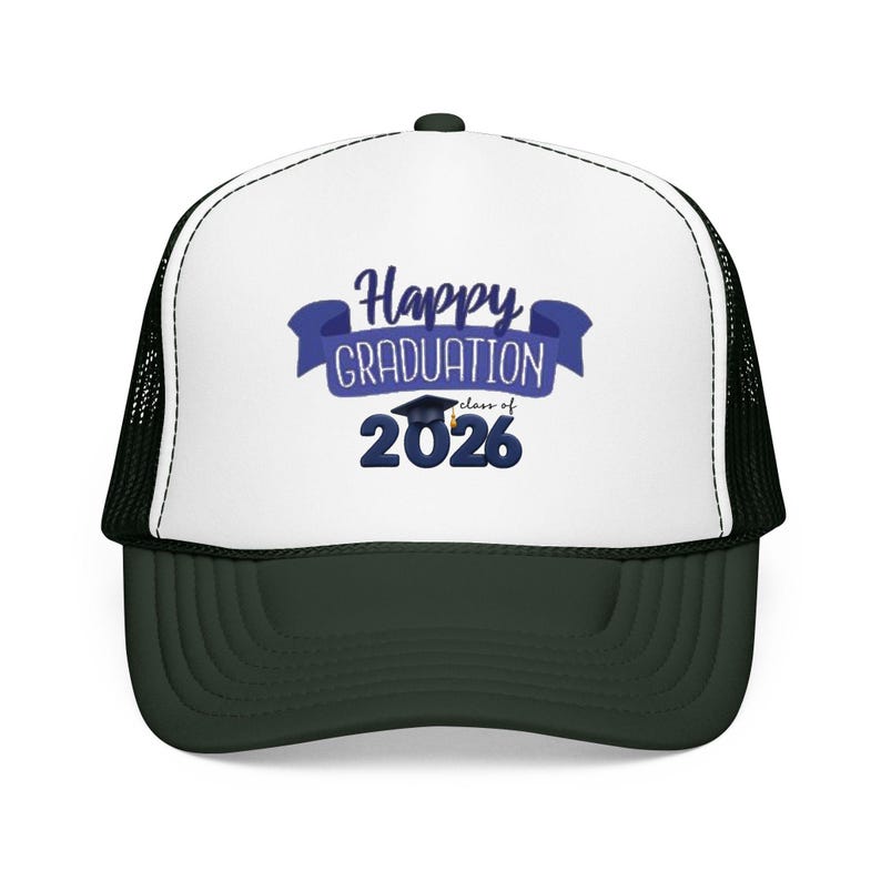 2026年卒業おめでとう！フォーム製トラッカーハット｜卒業帽バナー 画像 5