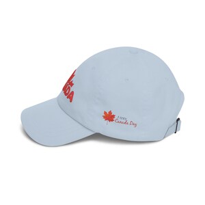 Happy Canada Day geborduurde papa-pet met esdoornblad | Zachte katoenen honkbalhoed afbeelding 10