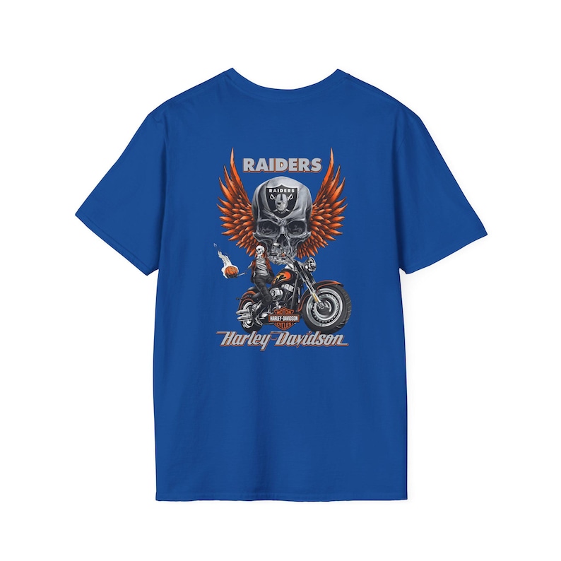Harley Davidson Fans, Motorradfahrer, T-Shirt im Vintage-Stil | Biker Totenkopf Floral Brust Grafik Bild 14