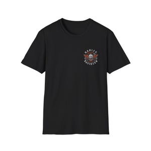 Harley Davidson Fans, Motorradfahrer, T-Shirt im Vintage-Stil | Biker Totenkopf Floral Brust Grafik Bild 5