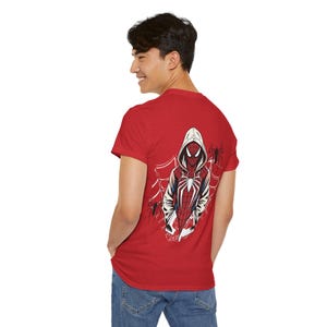 Spider-Man-Hoodie mit Grafikprint | Spinnennetz-Rückenprint Bild 13