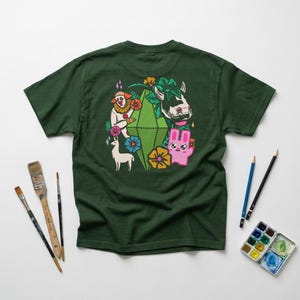 Camiseta de Plumbob de Los Sims / Criaturas Fantásticas, Diseño Floral, Camiseta para Videojuegos imagen 4