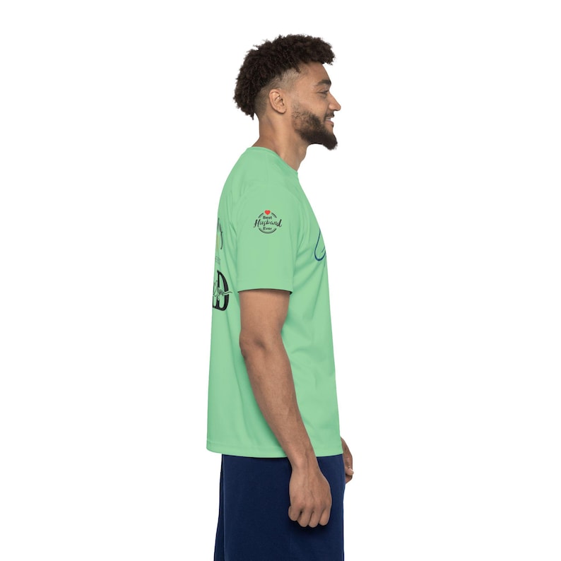 Maglia sportiva da uomo con scritta "Happy Father's Day" / Scritta "Dad" sul retro immagine 11