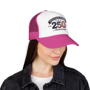 Casquette trucker 250e 250e anniversaire des États-Unis | 1776-2026 Chapeau patriotique en mousse image 12