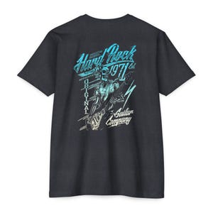 Hard Rock Guitar Skull 1971 T-shirt | Retro Rock Band Tee image 10