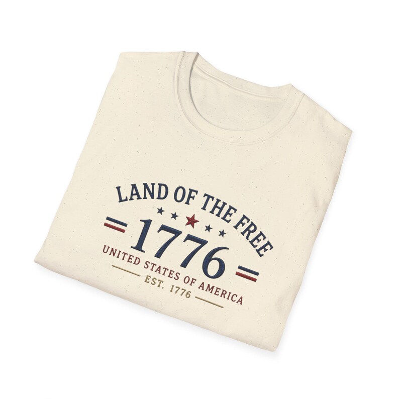 United States 250th Anniversary Land of the Free 1776 T-Shirt | Patriotic Tee immagine 12