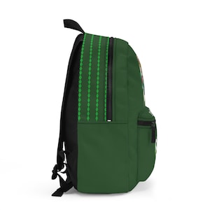 Personalized The Sims Plumbob Characters Backpack | Green Gaming School Bag image 3