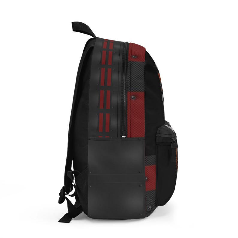 Personalized Vintage Harley Davidson Motorcycle Backpack | Skull Riders Graphic image 2