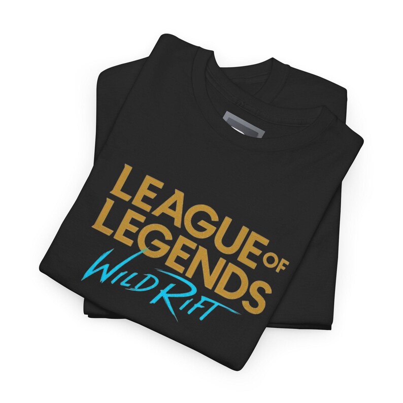 Jeu PC avec logo League of Legends Wild Rift | T-shirt imprimé emblèmes classés dans le dos image 4