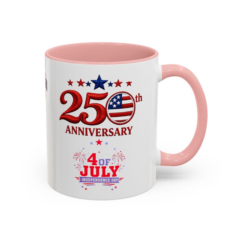 25th Anniversary 4th of July Coffee Mug | American Independence 1776 image 6