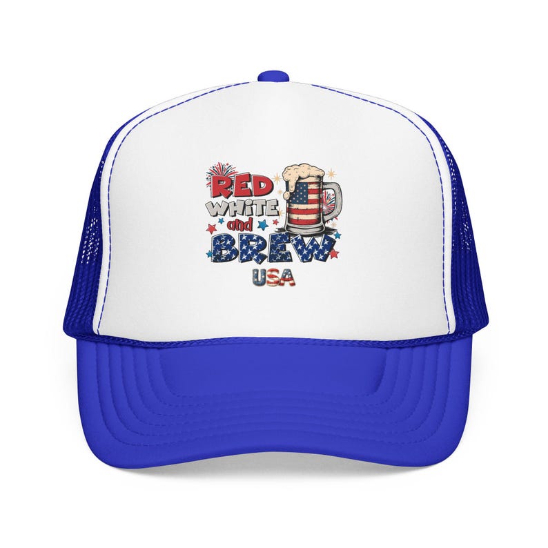250e anniversaire, casquette de camionneur | USA Bière patriotique, indépendance américaine 1776 image 2