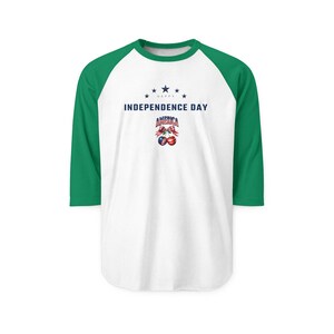 United States 250th Anniversary Raglan T shirt - Patriotic 3/4 Sleeve Baseball Tee image 12