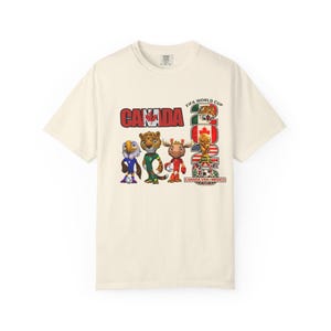 World Cup I Love Canada T-shirt esdoornblad | T-shirt met Canadese karakters afbeelding 7
