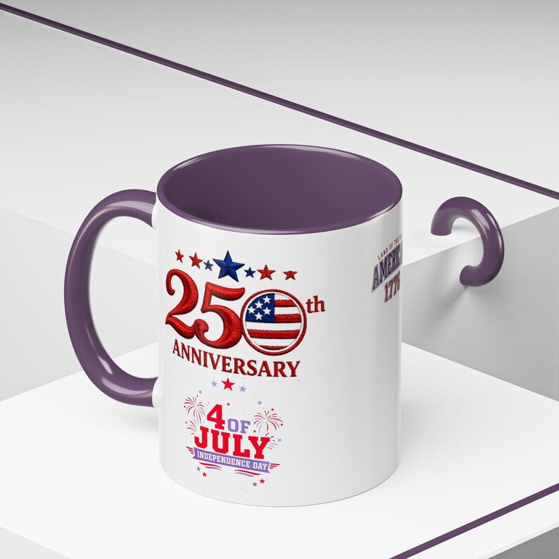 25th Anniversary 4th of July Coffee Mug | American Independence 1776 image 12