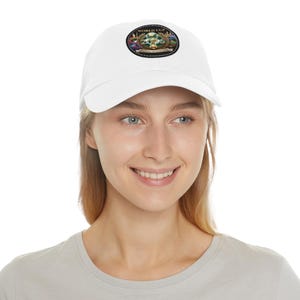World Cup 2026 Soccer Ball Leather Patch Dad Hat | Round Patch Cap image 14