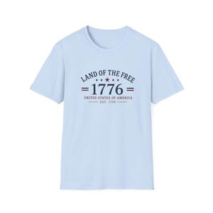 United States 250th Anniversary Land of the Free 1776 T-Shirt | Patriotic Tee immagine 8