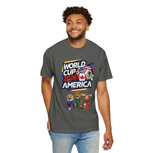 T-shirt WK voetbal 2026 America Soccer Mascottes | Amerikaans voetbalshirt afbeelding 11