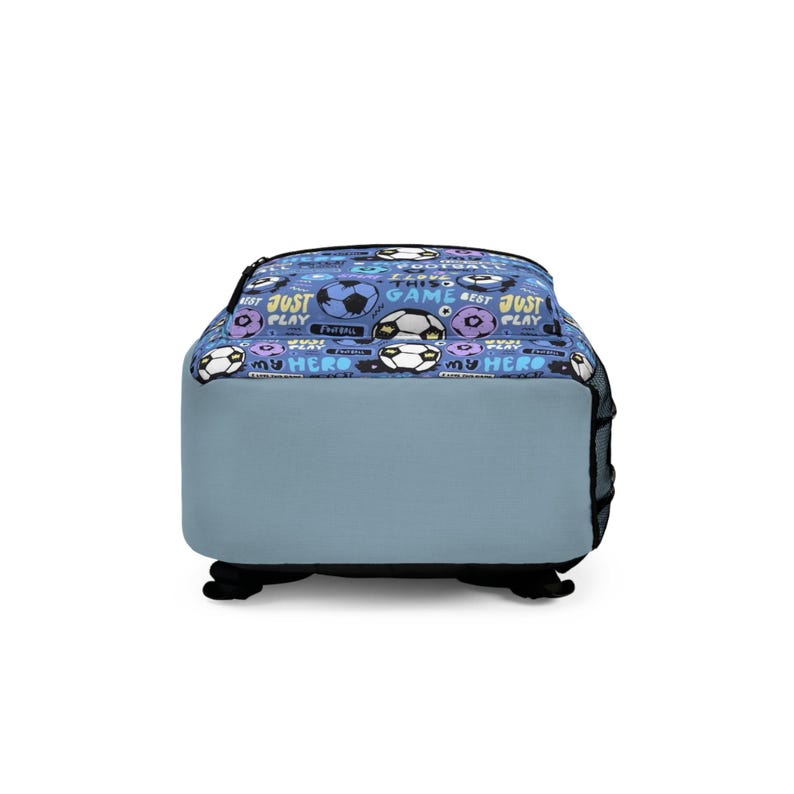 Soccer Doodles Backpack | Football Pattern Kids School Bag image 6