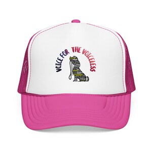 Voice for the Voiceless Foam Trucker Hat | Rescue Dog Paw Print Design image 8