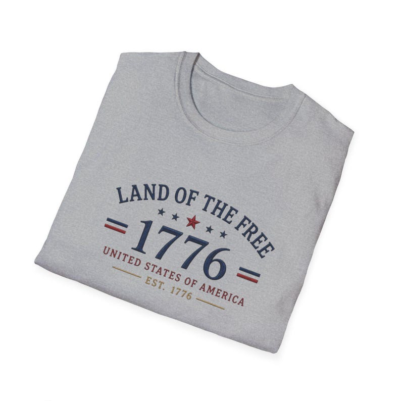United States 250th Anniversary Land of the Free 1776 T-Shirt | Patriotic Tee immagine 11