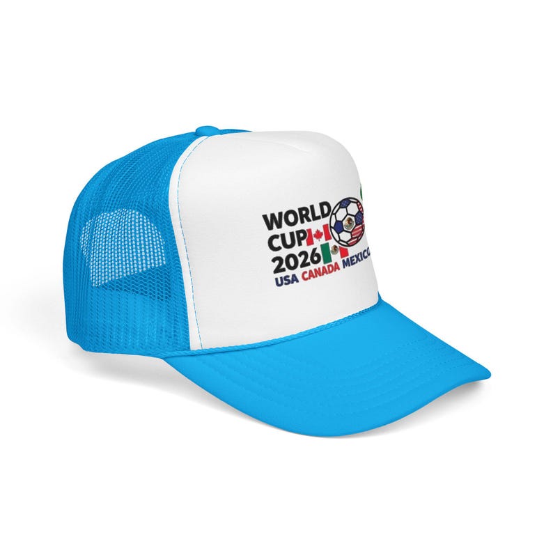 Gorra trucker de espuma con el logo del Mundial de Fútbol 2026 / EE. UU., Canadá, México imagen 3