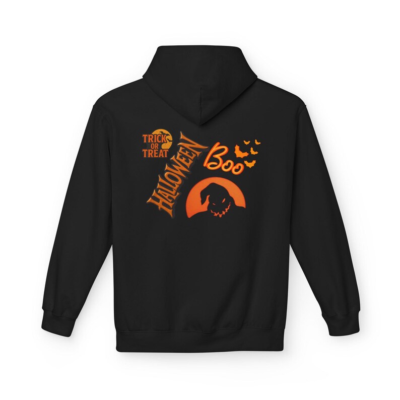 Halloween Boo Hoodie | Trick or Treat Pumpkin Spooky Design image 3