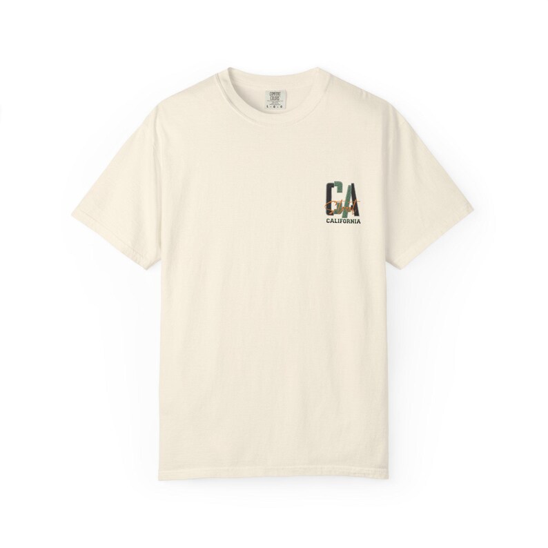 California Beach City graphic T-shirt | CA palm tree surf car design image 8