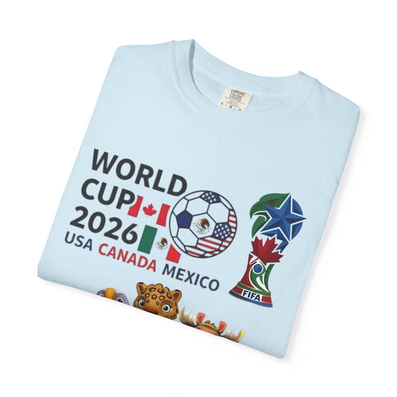 World Cup 2026 Mascots T-Shirt | USA Canada Mexico Soccer Tee image 17