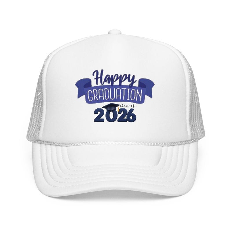 2026年卒業おめでとう！フォーム製トラッカーハット｜卒業帽バナー 画像 9