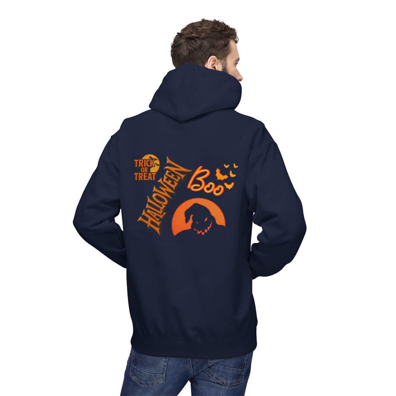 Halloween Boo Hoodie | Trick or Treat Pumpkin Spooky Design image 9