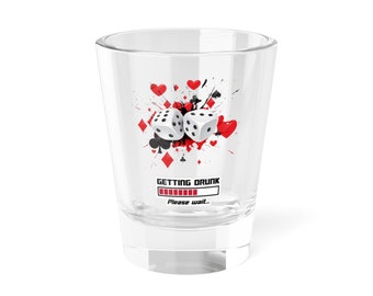 Shot Glass,cheers to love and loughter,It can be customized if you want. 1.5oz