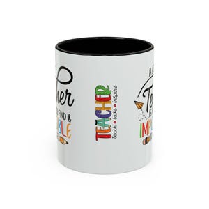 Un buen profesor es difícil de encontrar, imposible de olvidar. Taza de café/taza decorativa (325/444 ml) imagen 13