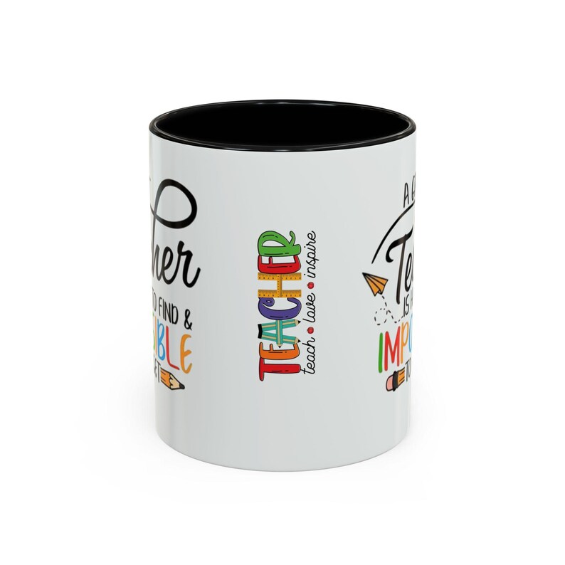 Un buen profesor es difícil de encontrar, imposible de olvidar. Taza de café/taza decorativa (325/444 ml) imagen 13