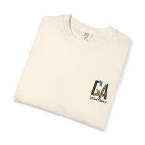 California Beach City graphic T-shirt | CA palm tree surf car design image 13