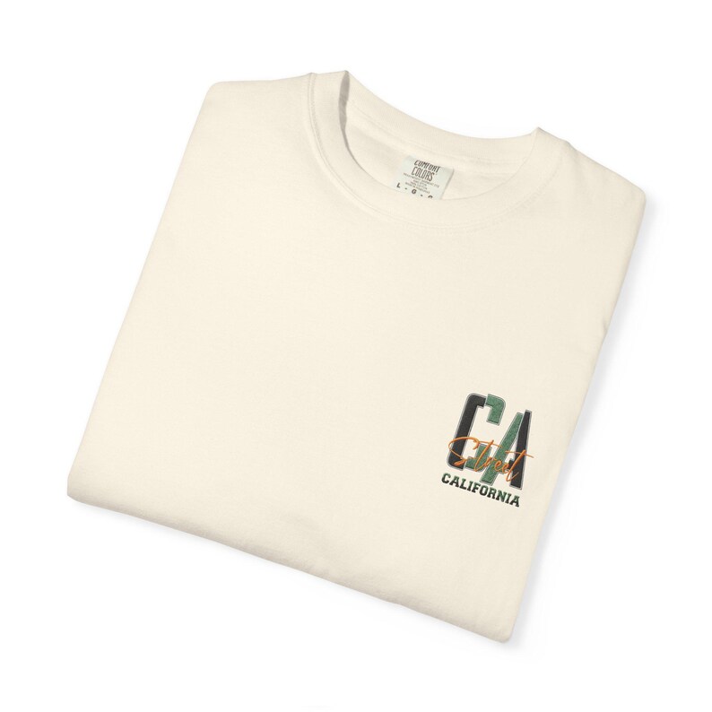 California Beach City graphic T-shirt | CA palm tree surf car design image 13