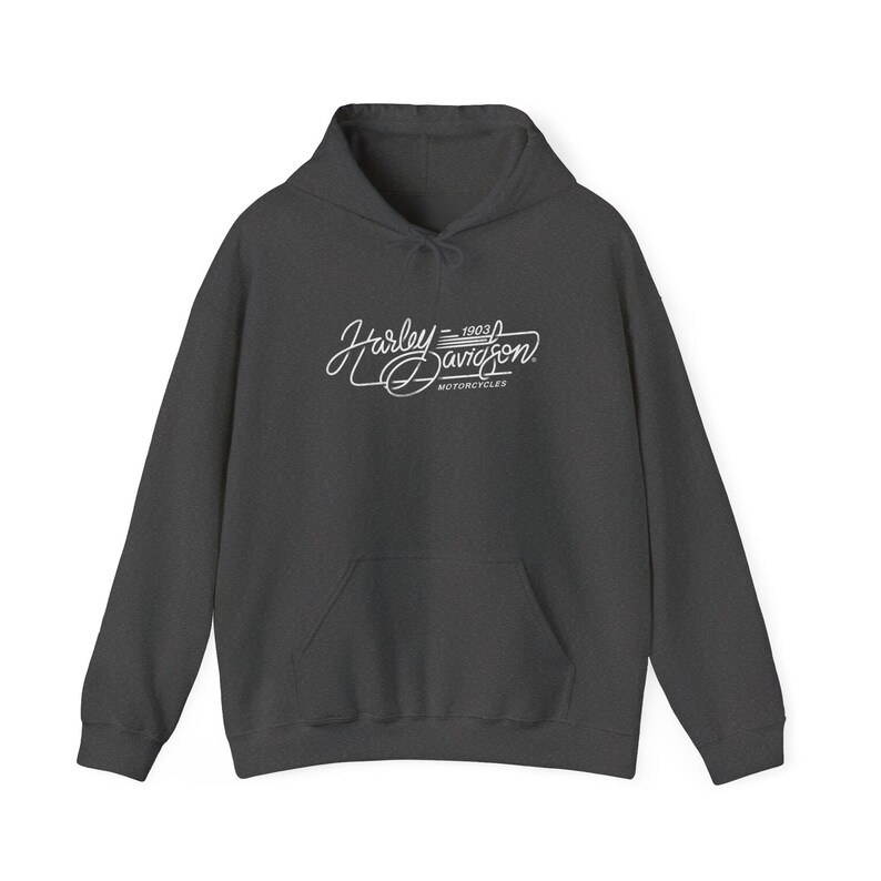 Vintage motorcykelhuvtröja | Harley-Davidson-logotyp bild 11