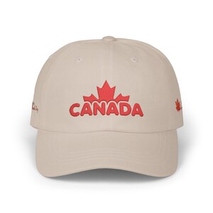 Happy Canada Day geborduurde papa-pet met esdoornblad | Zachte katoenen honkbalhoed afbeelding 6