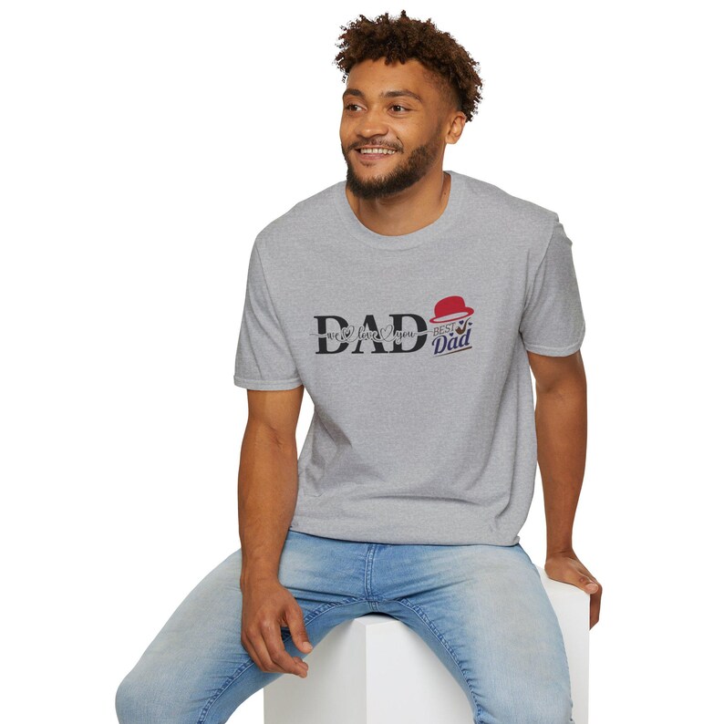DAD T-Shirt | Happy Father's Day, Vintage Hat Graphic image 15