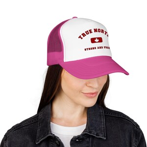 True North maple badge Foam Trucker Hat | Strong and Free Canada image 5