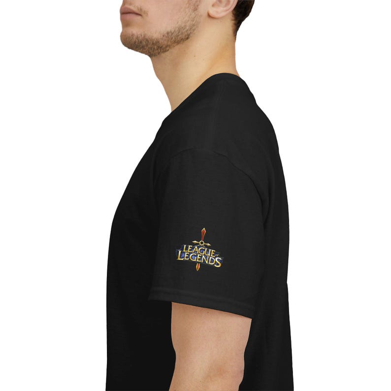 Jeu PC avec logo League of Legends Wild Rift | T-shirt imprimé emblèmes classés dans le dos image 16