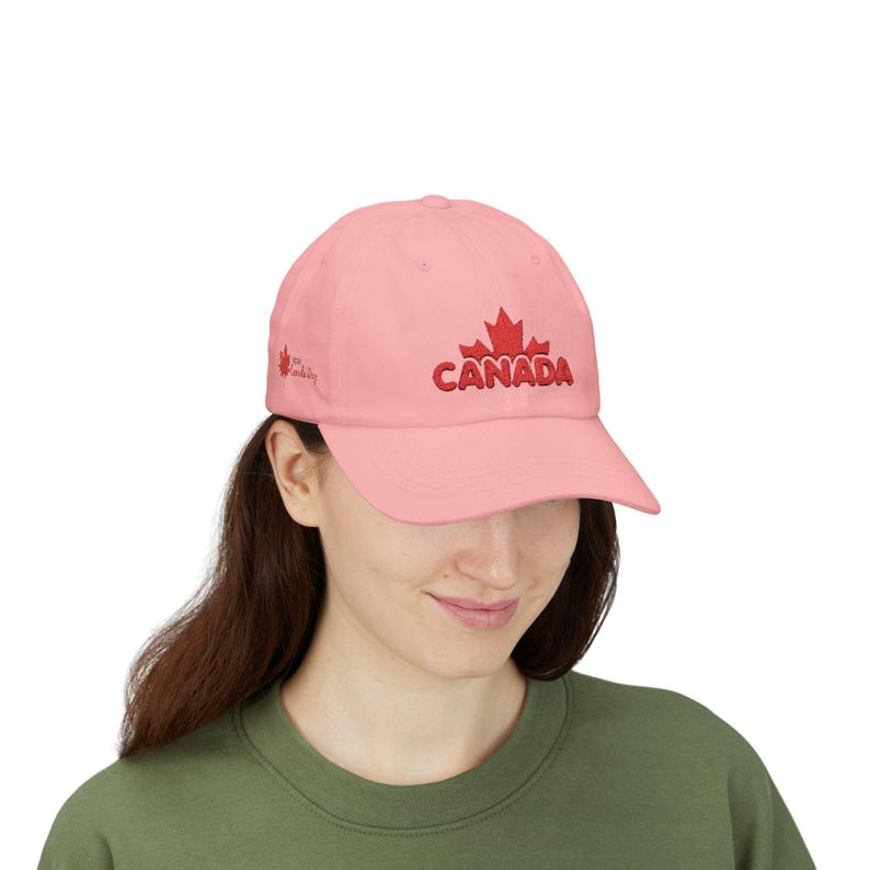 Happy Canada Day geborduurde papa-pet met esdoornblad | Zachte katoenen honkbalhoed afbeelding 19